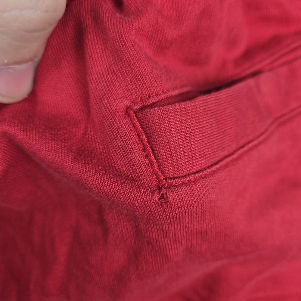 Air Jordan Men's XL Shorts Red Black Spell Out Athletic Basketball Hoop Shorts - Picture 11 of 12
